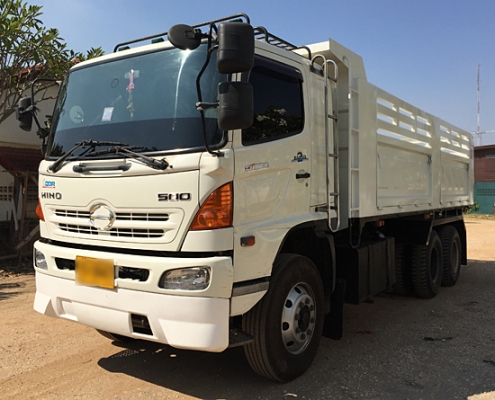 ขาย HINO MEGA 320 ยูโรทู ดั้มสามมิตรมีระบบลากพ่วง ยางใหม่10เส้น เครื่องเดิม เกียร์เดิม หัวเก๋งสีเดิม คัสซีสวย