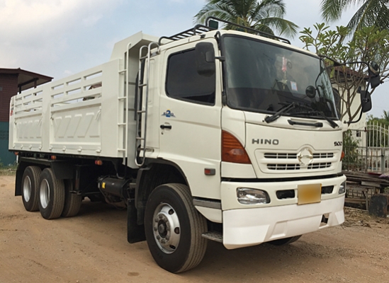 ขาย HINO MEGA 320 ยูโรทู ดั้มสามมิตรมีระบบลากพ่วง ยางใหม่10เส้น เครื่องเดิม เกียร์เดิม หัวเก๋งสีเดิม คัสซีสวย