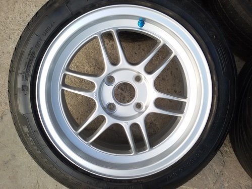 ขายล้อRPF1 ขอบ15 4รู100กว้าง7 พร้อมยางปี 13   4 ล้อ