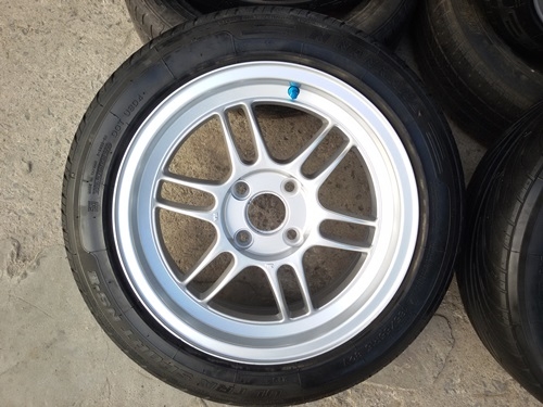 ขายล้อRPF1 ขอบ15 4รู100กว้าง7 พร้อมยางปี 13   4 ล้อ