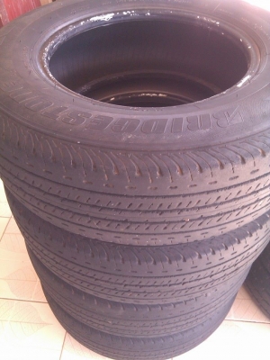 ยางบริดสโตน DURAVIS ขอบ15พึงถอด 4เส้น 1000 บาท ยางบริดสโตน DURAVIS ขอบ15พึงถอด 4เส้น 1000 บาท