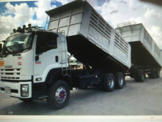 ขายรถบรรทุก 22 ล้อ พ่วงแม่ลูก-ดั๊มพ์ ยี่ห้อ ISUZU DEGA FXZ 360 แรงม้า ปี 2553  ( เจ้าของขายเอง  ไม่รับนายหน้า )