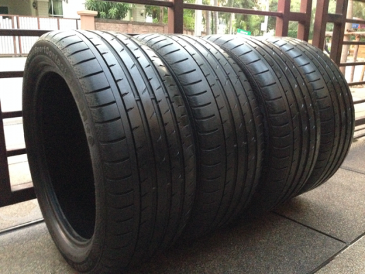 ยาง Continental 245 45 18 ปี13 ดอกเต็ม ไม่มีปะ ราคาไม่แพง