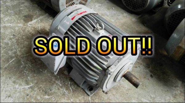 ====== Sold Out!! ====== มอเตอร์ Mitsubishi 5 HP. 2 POLE 2890 RPM. 380V. สภาพสวย เดิมๆ วิ่งเงียบ พร้อมใช้งาน