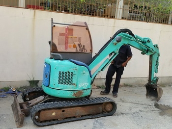 ขาย - รถขุดเล็ก แทรคยาง SUMITOMO SH10 UJ3 อ๊อฟเซ็ทบูม รุ่นใหม่ ขึ้นระกระบะได้ครับ