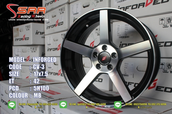iNFORGED CV3 &amp; CV5 ขอบ17 5H100 วงละ 3,750 บาท