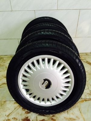 ขายล้อกระทะเหล็ก DAIHATSU MIRA ขอบ 12" เดิมๆพร้อมฝาครอบ