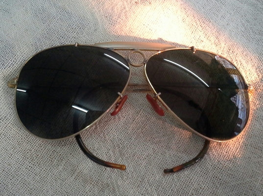 แว่นตานายพลแมคอาร์เธอร์ B&amp;L RAY-BAN AVIATOR MacArthur Shooter USA  บิ๊กไซซ์ 62mm