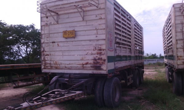 ลูกพ่วง 3 เพลา แท้ ไม่ดัมพ์ ยาว 7 เมตร ปี 05