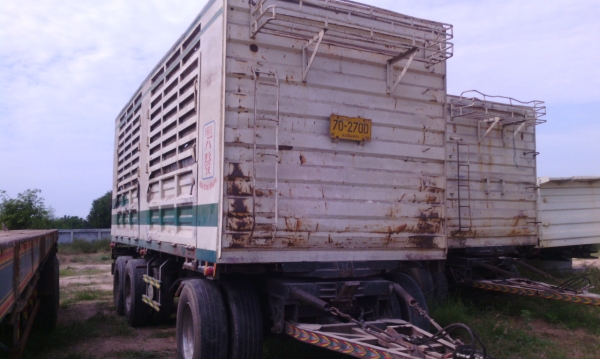 ลูกพ่วง 3 เพลา แท้ ไม่ดัมพ์ ยาว 7 เมตร ปี 05