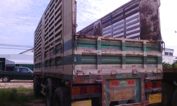 ลูกพ่วง 3 เพลา แท้ ไม่ดัมพ์ ยาว 7 เมตร ปี 05