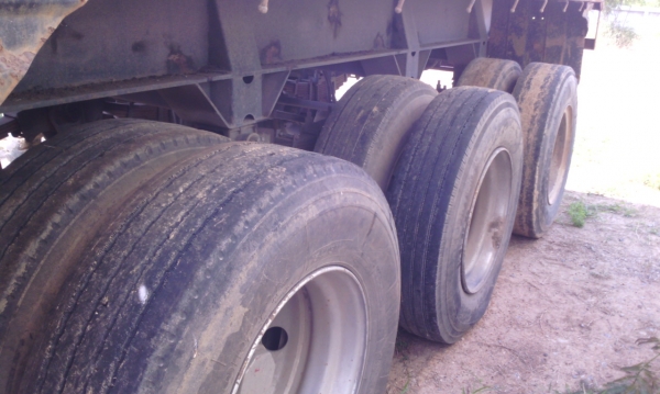 หางพื้นเรียบ 3 เพลาแท้ ยาว 12 เมตร