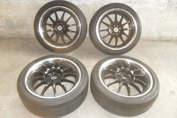 ล้อแม็ก17นิ้ว 4รู100/114 พร้อมยาง สวยๆ 4 ล้อ ราคา 6450 บาท