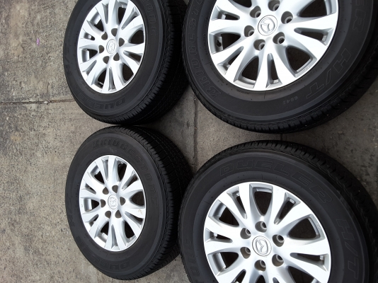 ล้อ mazda ขอบ 17 พร้อมยาง 265 65 17 bridgestone ปี 13 ชุดล่ะ 7800