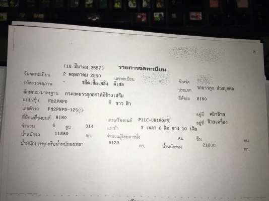 ขายรถสิบล้อ HINO FM2P 320แรง ปี50  ดั้มสามมิตร สนใจรีบๆๆด่วนๆนะครับ