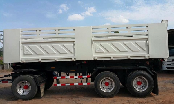 ขายสิบล้อ HINO FM1A 344  พ่วงแม่ลูกดั้มสามมิตร รถสวยพร้อมใช้งาน