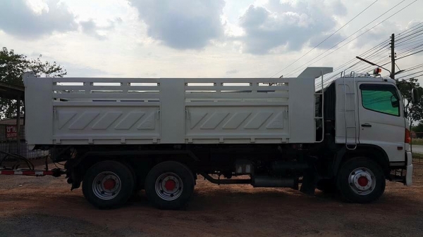 ขายสิบล้อ HINO FM1A 344  พ่วงแม่ลูกดั้มสามมิตร รถสวยพร้อมใช้งาน