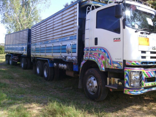 ขายรถบรรทุก 22 ล้อ พ่วงแม่ลูก-ดั๊มพ์ ยี่ห้อ ISUZU DEGA FXZ 360 แรงม้า ปี 2555  ( การันตีรถสวยจริงๆ  เจ้าของขายเอง )