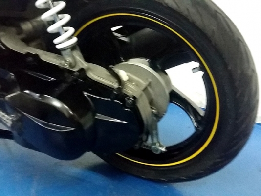 mio125 i MX สีฟ้าดำ ตัวท๊อป ล้อแมกซ์ รถเดือน พฤศจิกายน ปี 57 ไมล์ 5 พันโล ฟรีโอน 30900