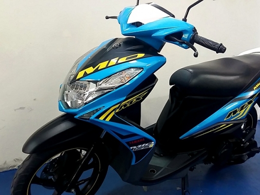 mio125 i MX สีฟ้าดำ ตัวท๊อป ล้อแมกซ์ รถเดือน พฤศจิกายน ปี 57 ไมล์ 5 พันโล ฟรีโอน 30900
