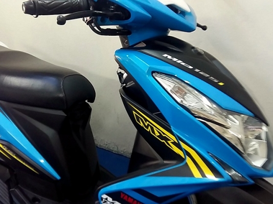 mio125 i MX สีฟ้าดำ ตัวท๊อป ล้อแมกซ์ รถเดือน พฤศจิกายน ปี 57 ไมล์ 5 พันโล ฟรีโอน 30900