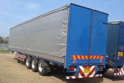 ขายหางเทลเลอร์ ผ้าใบ 3 เพลา ยาว 13.5 เมตร สภาพใหม่พร้อมใช้งาน 089-551-2032