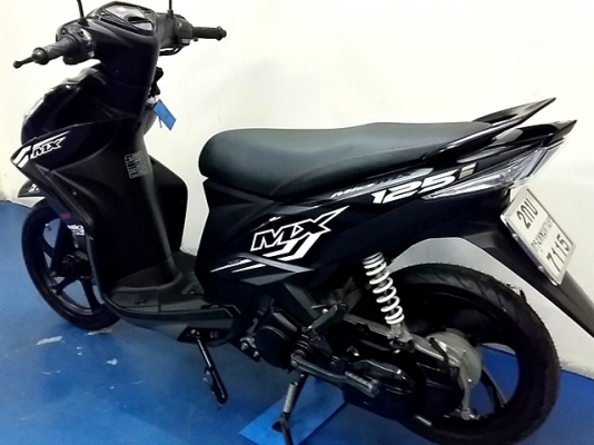 mio125 i MX สีดำ ลายใหม่  ล้อแมกซ์ใหม่ ยางใหม่หน้าหลัง รถเดือน พ.ค. ปี 57  ไมล์ 6 พันโลเท่านั้น โปรโมชั่น 29900