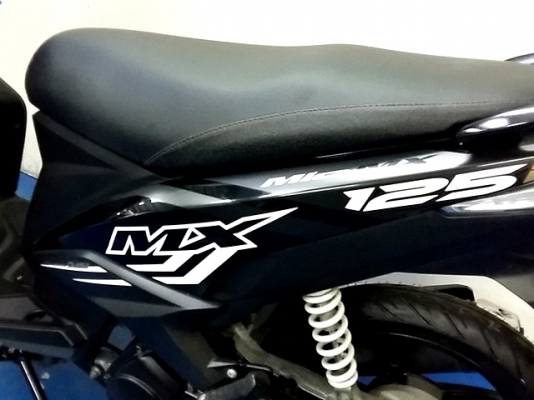 mio125 i MX สีดำ ลายใหม่  ล้อแมกซ์ใหม่ ยางใหม่หน้าหลัง รถเดือน พ.ค. ปี 57  ไมล์ 6 พันโลเท่านั้น โปรโมชั่น 29900