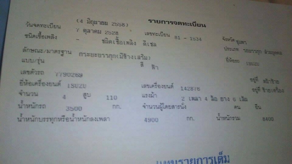 ขายรถ6ล้อ KS110แรง เครื่องดีแคชซีสวย ยางดี สภาพพร้อมใช้งาน เอกสารพร้อมโอน สนใจโทร 090-8588220คุณนะ 093-3258446คุณบิว หรือเข้าดูสินค้าอื่นๆได้ที่ www.truck.in.th/498 หรือเพจFacebook ณรงค์ ซื้อขายรถมือสอง (เว็บไซต์ส่วนตัว) หรือFacebook ตลาดรถมือสอง คุณนะ