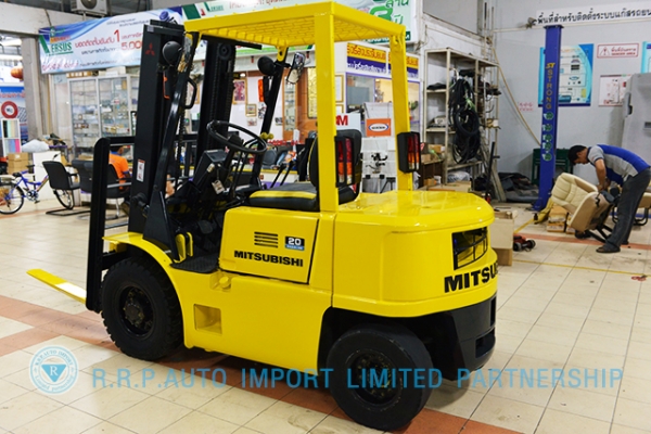 ขายรถโฟล์คลิฟท์มือสอง MITSUBISHI  รุ่น FG20-0044  ราคา 165,000 บาท นำเข้าจากประเทศญี่ปุ่น 100\% ไม่เคยใช้งานในประเทศไทย