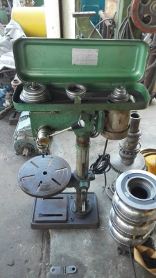 ====== Sold Out!! ====== สว่านแท่น REXON Made in Taiwan 16 mm. มอเตอร์ Mitsubishi 1/2 HP. 380V. สภาพสวย สด แน่น พร้อมใช้งาน!!