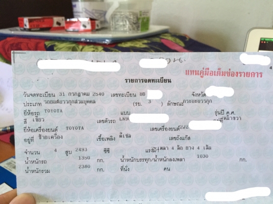 ขายทะเบียน TOYOTA ไมตี้ X แค้บ ปี 1997