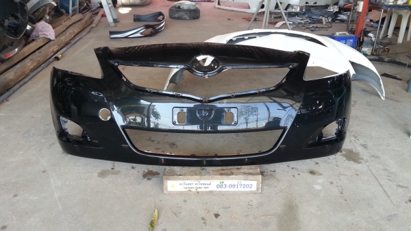 กันชนหน้า Toyota Vios TRD ปี08 เจาะรูใส่ Skirt ไว้แล้ว