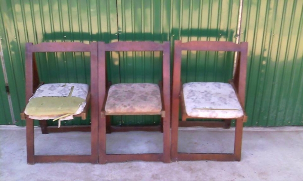 เก้าอี้พับงานไม้