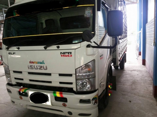 ขายรถ6ล้อ ISIZU NPR 150แรงปี55 ยาว.5.5 เมตรกะบะคาร์โก้ คอกเหล็ก พืนไม้ ยางดีรถเดิมบาง