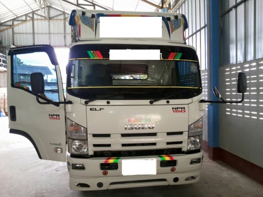 ขายรถ6ล้อ ISIZU NPR 150แรงปี55 ยาว.5.5 เมตรกะบะคาร์โก้ คอกเหล็ก พืนไม้ ยางดีรถเดิมบาง