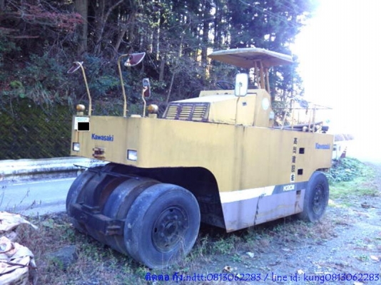 รถบด ล้อยาง 9 ล้อ : KR20D # 2470 Kawasaki รถนอก รอนำเข้าจากญี่ปุ่น T.กุ้ง:0813062283