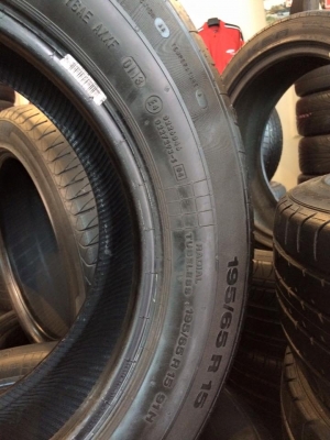 (ยางมือ2)ไซส์195/65/15 continental ปี13ชุด4เส้น2,800.฿