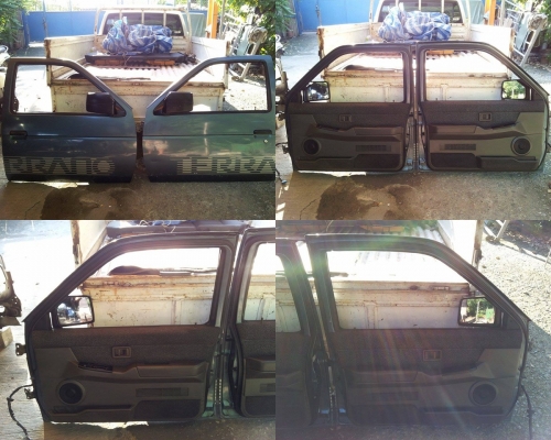 ประตู Terrano I จอเหลี่ยมแผงผ้าพรม แผงสวยไม่ขาด