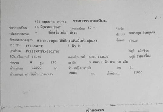 **815,000 บ.ต่อรอง/// 10ล้อ2เพลาดั้ม ISUZU ROCKY FXZ-240 หัวขาว โค้ดK เล่มทะเบียนครบ **ขาย ISUZU ROCKY FXZ-240 10ล้อ2เพลาดั้มเหล็ก สภาพดี พร้อมใช้งาน เอกสารเล่มทะเบียนครบ ISUZU FXZ23NFYF K 6SD1-240HP หัวขาว จดใหม่ปี47 เครื่องเดิม เกียร์เดิม เครื่องดี แน่น