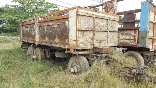 ขายตามสภาพ ลูกพ่วง 3 คานดั้ม ยาว 6.5 เมตร ไม่มีทะเบียน ราคาถูก
