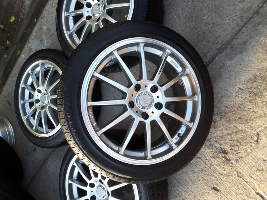 ล้อขอบ 17 5 รู 114 พร้อมยาง bridgestone ปี 13 ชุดล่ะ 6800