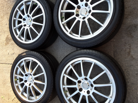 ล้อขอบ 17 5 รู 114 พร้อมยาง bridgestone ปี 13 ชุดล่ะ 6800