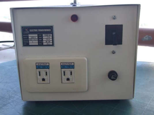 หม้อแปลงไฟจาก 220v ==> 100v /110v ขนาด 1,500W ของ KRR