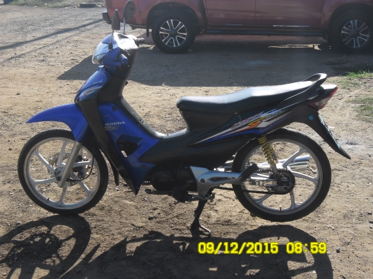 ขายรถมอเตอร์ไซค์ HONDA WAVE100S ปี50 รถสี น้ำเงิน-ดำ