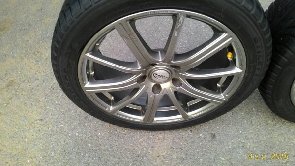 ขายล้อแม็กพร้อมยางขอบ17 ทั้งชุด 6,400 บาท  (ขายแล้ว 12 ธค.58)