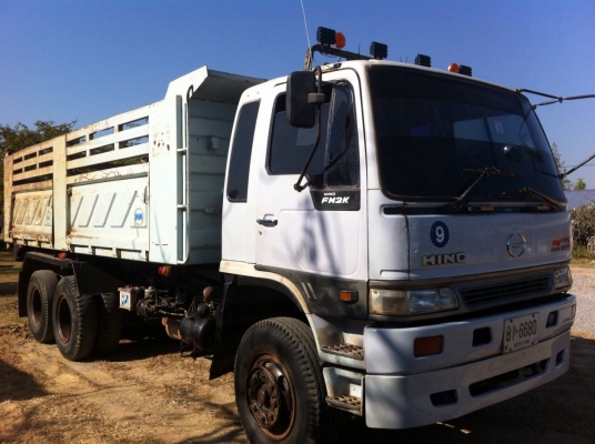 ขายรถบรรทุกสิบล้อดัมพ์ Hino 2K เครื่องเดิม 240 แรง ปี 42 กระบะดัมพ์สามมิตร รถป้ายแดงมือเดียว ทะเบียนพร้อม