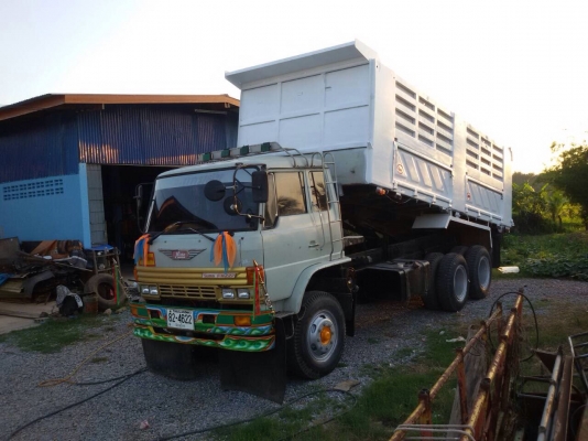 ขายรถบรรทุกสิบล้อดัมพ์ Hino sumo227 เครื่องเดิม EM100-220 แรง 2 เพลา กระบะดัมพ์ มีระบบลากลูก