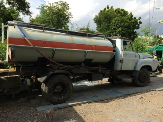 รถบรรทุกน้ำ 6 ล้อ ISUZU หน้ายาว รุ่น TX 125 แรง เปลี่ยนเครื่องเป็น 165 แรง