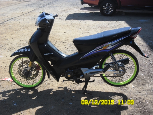 ขายรถมอเตอร์ไซค์ HONDA WAVE100S ปี50 ท้ายดำ สีดำ